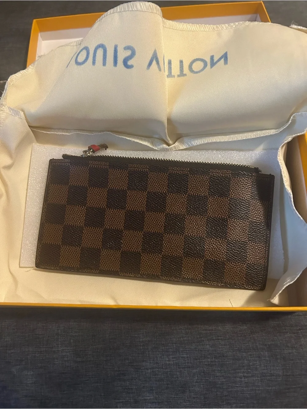 Louis Vuitton Brown Damier Ebene Zippy Coin Purse